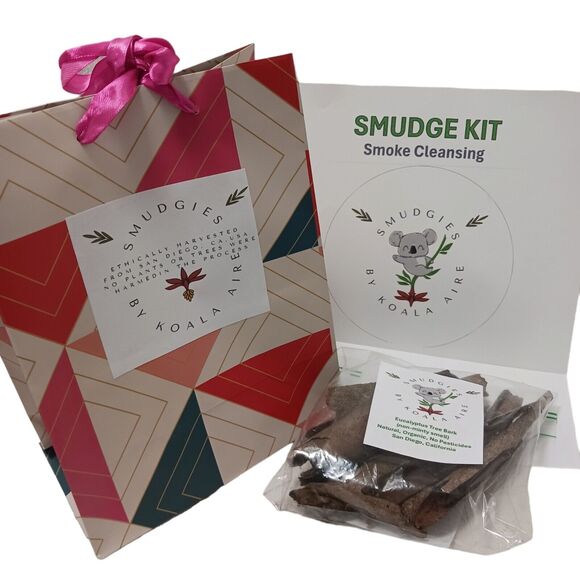 Koala Aire EUCALYPTUS TREE BARK Smudge 15 PACK - 100% ORGANIC Air Smoke Cleanser - Picture 9 of 9